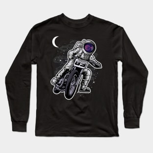 Astronaut Motorbike Evergrow Crypto EGC Coin To The Moon Crypto Token Cryptocurrency Wallet Birthday Gift For Men Women Kids Long Sleeve T-Shirt